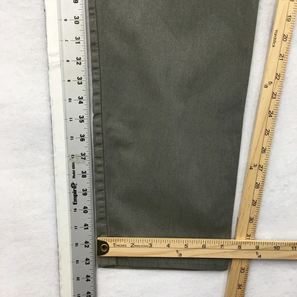 Lululemon ABC Pant Slim Fit Olive Green Mens 34 Tech Cotton Blend Chino Trousers